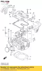 Here you can order the cap,cyl head co from Suzuki, with part number 1117448G00: