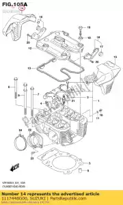 suzuki 1117448G00 cap,cyl head co - Bottom side