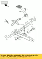 920151376, Kawasaki, tuerca, cerradura, 10 mm kawasaki gpz uni trak a  ex400 s zx400 r d gpz400a gpz550 550 400 , Nuevo