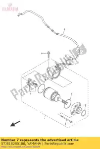 yamaha 5TJ818280100 bolt 2 - Bottom side