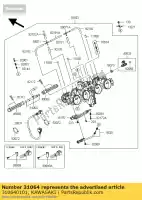 310640101, Kawasaki, tubo-comp, combustible zr1000b7f Kawasaki Z ZX-10R 1000 750 C D Ninja B M L E R ZR750, Nuevo