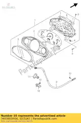 Here you can order the guide, cable uh from Suzuki, with part number 3493803H00: