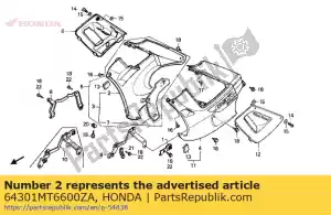 Honda 64301MT6600ZA kap * r167 / type1 * - Onderkant