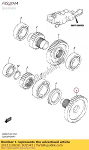 suzuki 2412110G30 albero, contatore - Il fondo