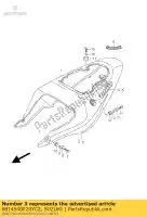 6814540F20YC2, Suzuki, tape,frame cove suzuki gsx r1000 1000 , New