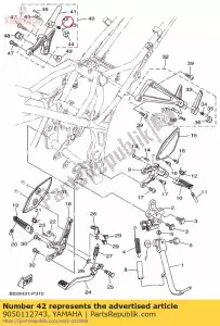 Yamaha 9050112743 feather - Left side