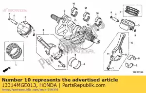 Honda 13314MGE013 lager b, krukas (bl - Onderkant