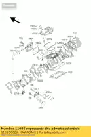 110050026, Kawasaki, cilindro-motor kx125-m2 kawasaki kx 125 2003 2004 2005 2006 2007 2008, Novo