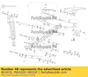 Piaggio Group 863018 kettingspanner - Onderkant