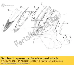 Tutaj możesz zamówić os? Ona przednia od Piaggio Group , z numerem części 67307200ND: