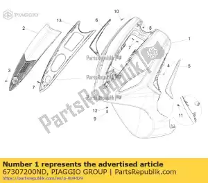 Piaggio Group 67307200ND os?ona przednia - Dół