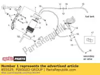 855029, Piaggio Group, pojemnik na pojemnik + obudowa obok aprilia  rxv rxv sxv sxv 450 550 2008 2009 2010 2011, Nowy