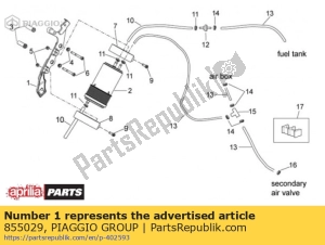 aprilia 855029 reservatório + alojamento próximo - Lado inferior