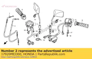 Honda 17920MEJJ00 cabo comp. b, acelerador - Lado inferior