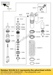 Qui puoi ordinare molla, ammortizzatore posteriore, k = 52n / kx250 da Kawasaki , con numero parte 9214503218V: