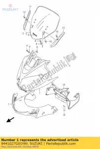 suzuki 9441027G01YAY motorkap, lichaam - Onderkant