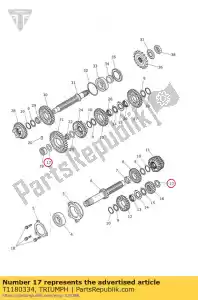 triumph T1180334 sluitring, 33,0 x 1,2 - Onderkant