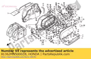 Honda 81362MN5000ZB saco, r.sad * tipo 2 * - Lado inferior