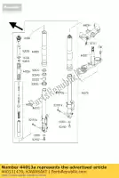 440131470, Kawasaki, pipe-fork inner,rh zx1200-a1 kawasaki zx 1200 2000 2001, New