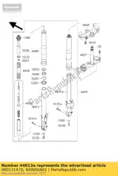 Aquí puede pedir tubo-tenedor interior, rh zx1200-a1 de Kawasaki , con el número de pieza 440131470:
