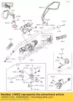 140921156, Kawasaki, os?ona, rozwórka lusterka, lewa zr1000fef kawasaki  z 1000 2015 2016 2017 2018 2019 2020 2021, Nowy