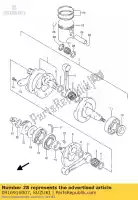 0916916007, Suzuki, sluitring, slot suzuki rg rgv 125 250 1989 1991 1992 1993 1994, Nieuw