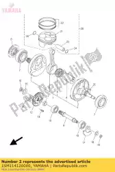 Aqui você pode pedir o manivela 1 em Yamaha , com o número da peça 1SM114120000: