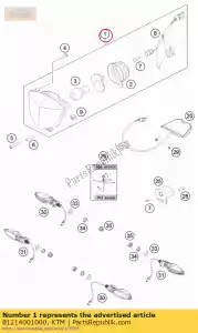 ktm 81214001000 koplamp - Onderkant