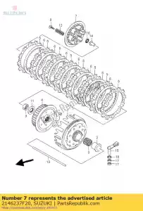 Suzuki 2146237F20 disco, embrague pre - Lado inferior