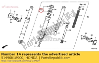 51490KL8900, Honda, zestaw uszczelek fr. widelec, Nowy