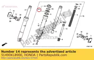 Honda 51490KL8900 conjunto de selos, fr. garfo - Lado inferior