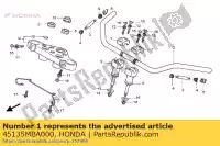 45135MBA000, Honda, guide, flexible de frein honda vt 750 1997 1998 1999 2000 2001, Nouveau