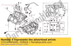 Here you can order the jet, oil, 0. 7mm from Honda, with part number 15516MW4000: