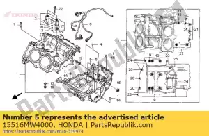 Honda 15516MW4000 jet, oil, 0.7mm - Bottom side
