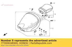 Honda 77300KGB900 assy assy., rr. - Lado inferior