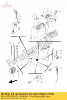 5VLH39360000, Yamaha, Banda, cavo interruttore yamaha yb ybr 125 2005 2006 2008, Nuovo