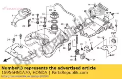 Here you can order the tube,fuel from Honda, with part number 16956HN1A70: