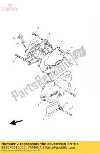 yamaha 985070610000 vis, pan - La partie au fond