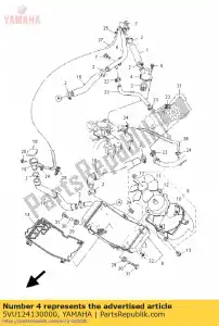 yamaha 5VU124130000 cover, thermostat - Bottom side