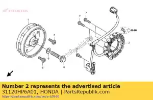 honda 31120HP6A01 stator comp. - La partie au fond