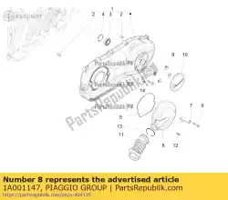 Aqui você pode pedir o capa de resfriamento em Piaggio Group , com o número da peça 1A001147: