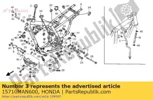 Honda 15710MAN600 pipe comp., oil - Bottom side