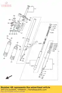 yamaha 3HT231310000 copertura, faro - Il fondo