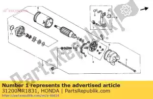 honda 31200MR1831 startmotor - Onderkant