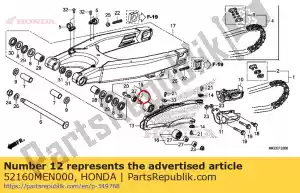 honda 52160MEN000 collar, chain tensioner - Bottom side