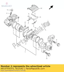 Qui puoi ordinare pistone di tenuta da Suzuki , con numero parte 6910705CF0: