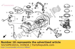 Ici, vous pouvez commander le séjour, abri auprès de Honda , avec le numéro de pièce 50250MCA010: