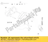 487401, Piaggio Group, Filtro dell'aria derbi piaggio vespa boulevard skipper fly et lx s a edicion cc e t vietnam leader ie indonesia 50 125 200 150 2 4 3, Nuovo