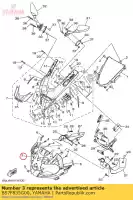 BS7F835G00, Yamaha, korpus, przód górny yamaha yzf320a yzfr3l yz320al yzfr3 yzfr3m yzf3 320 300 , Nowy