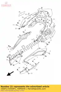 yamaha 1SDF171E00P1 deksel, zijde 5 mnm3 - Onderkant